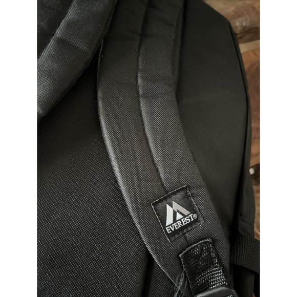 Everest Black Nylon Backpack Medium Size - Picture 4 of 6